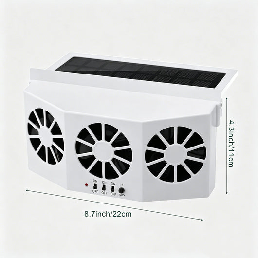 Solar-Powered Car Ventilation Fan