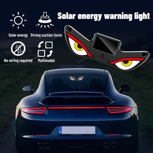 Solar Demon Eye LED Car Light — Wireless, Auto Night Glow