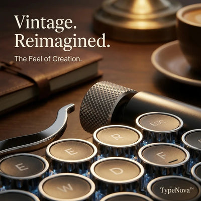 TypeNova Retro Wireless Keyboard for Focused Work